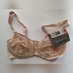 Natori 34D full fig sheer embroidered underwire bra NWT. Color is Classi…